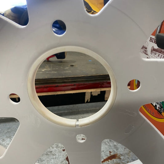 Subaru Brumby L series center cap retaining ring.
