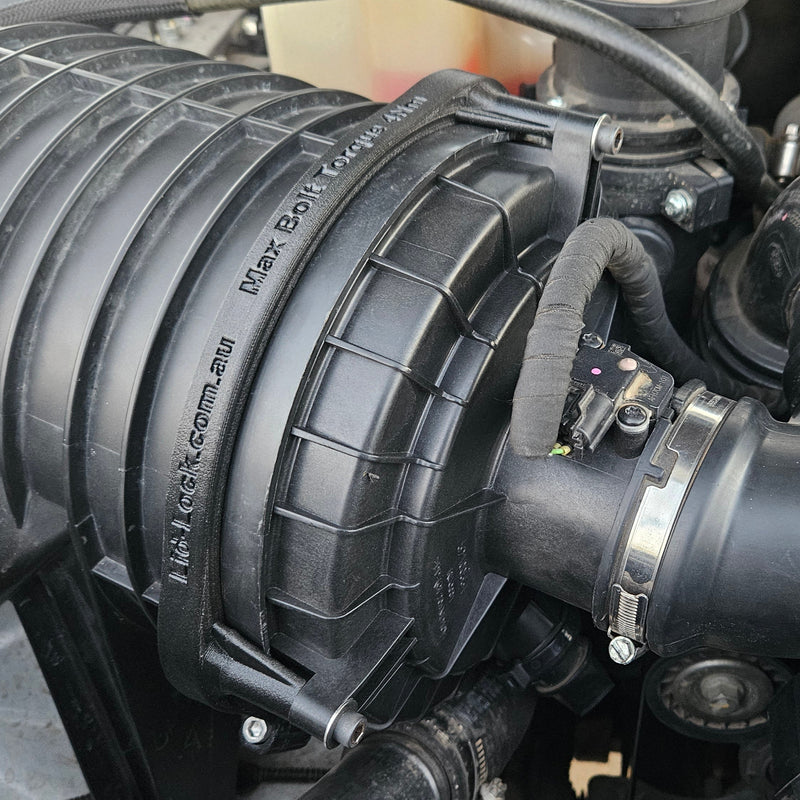 Lid-Lock fitted on Holden Colorado engine bay